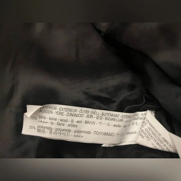 Zara Women's Black wool Jacket - Picture 9 of 10